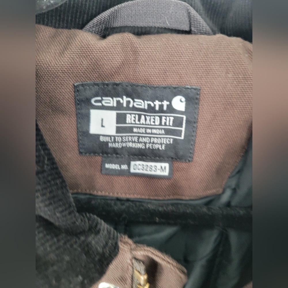 Carhartt Men's Full Swing Relaxed Fit Washed Duck Insulated Traditional Coat L - Picture 6 of 6